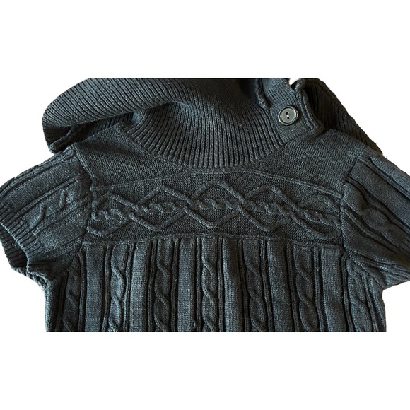 BCX Black Short Sleeve Sweater Dress Womens Size L - Picture 5 of 11